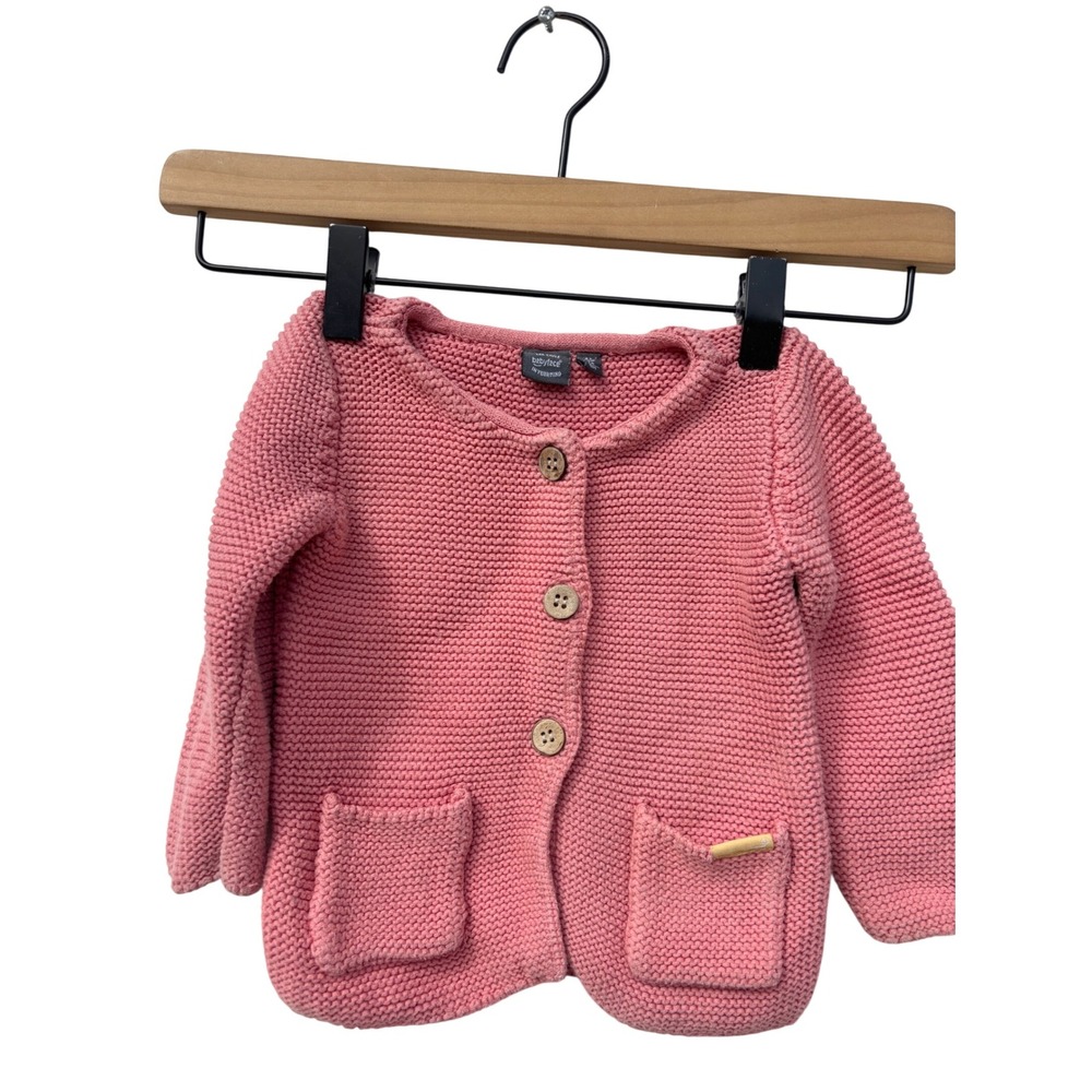 Babyface Knit Cardigan Sweater Pink Cotton Baby Girl‎ Size 74 / 9M